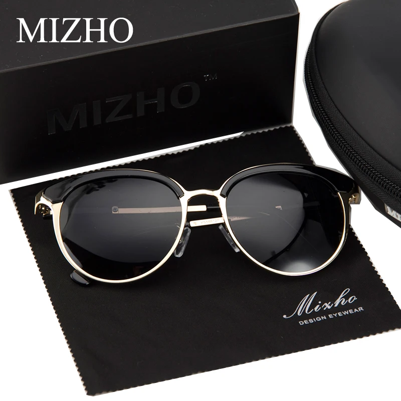 Женские солнцезащитные очки MIZHO Vidrio винтажные поляризационные кошачий глаз с