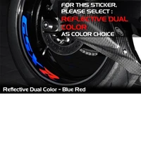a set of 8pcs high quality motorcycle wheel sticker decal reflective rim bike motorcycle suitable for suzuki gsx r gsxr