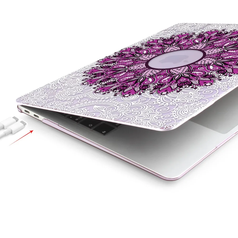 Crystal Case для Apple Macbook Air 13,3 11 Pro 13 12 15 ноутбук Retina печати Обложка Touch Bar крышка клавиатуры A1466 A1932