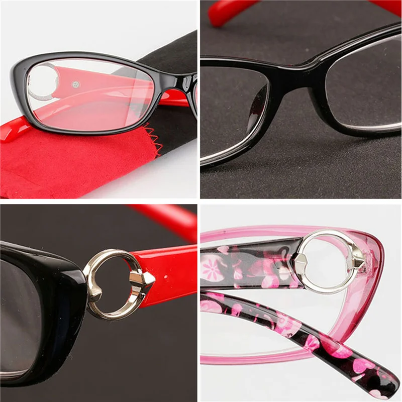 

KUJUNY Man Reading Glassess +200 Resin Lenses Reading Cat Eye Glasses Presbyopic Readers Glasses Women Hyperopia Eyeglasses