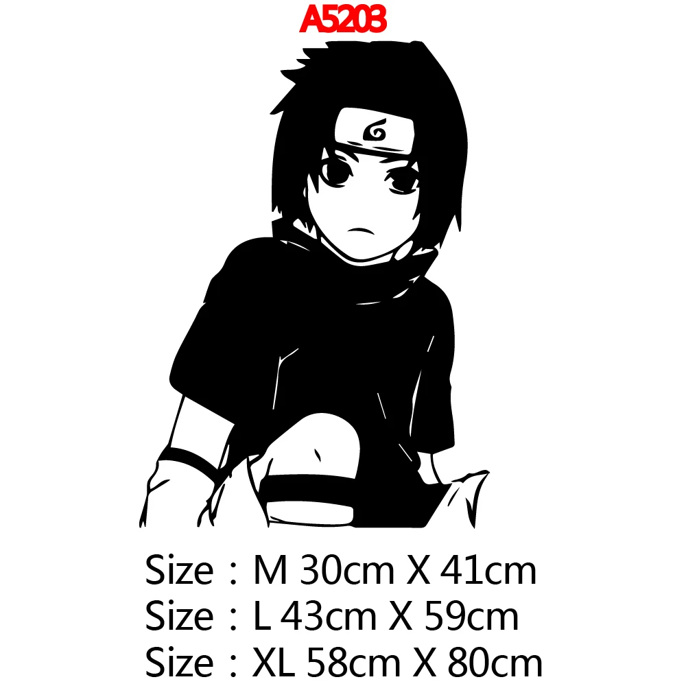 Cool Sasuke Uchiha домашний декор современное акриловое украшение Настенная Наклейка