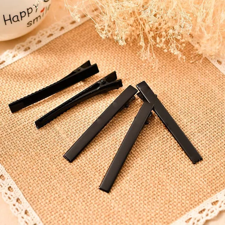 Бесплатная доставка черные металлические зажимы для волос с одним зубцом 20 шт.