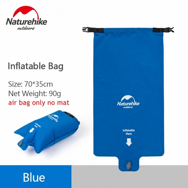 Blue Air Bag Naturehike надувной коврик для кемпинга кровать для одного человека двойной человек надувной матрас спальный коврик с водонепроницаемым воздушным мешком - Цвет: Blue Air Bag