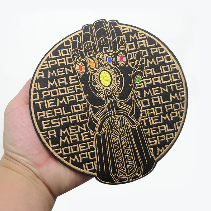 Thanos Infinity Gauntlet аппликационные заплатки Сделай Сам Железный На para обуви джинсы сумка Одежда Джерси наклейки в стиле панк вышитые значки E0074