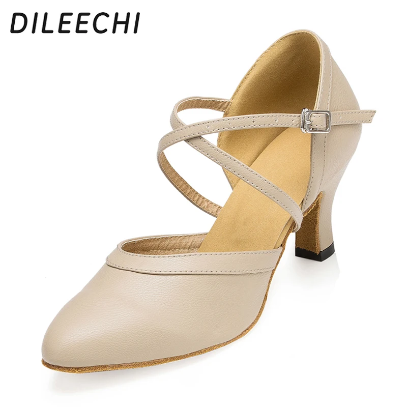 DILEECHI/Современная обувь для латинских танцев женская Обувь бальных черная