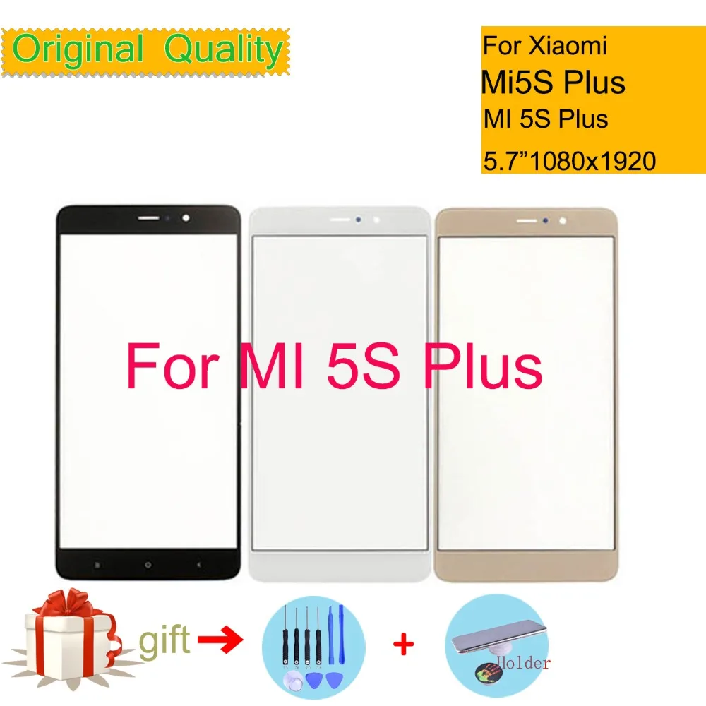 

Original For Xiaomi MI5S Plus Mi 5S Plus Touch Screen Panel Front Outer Glass Lens Touchscreen NO LCD Without Digitizer