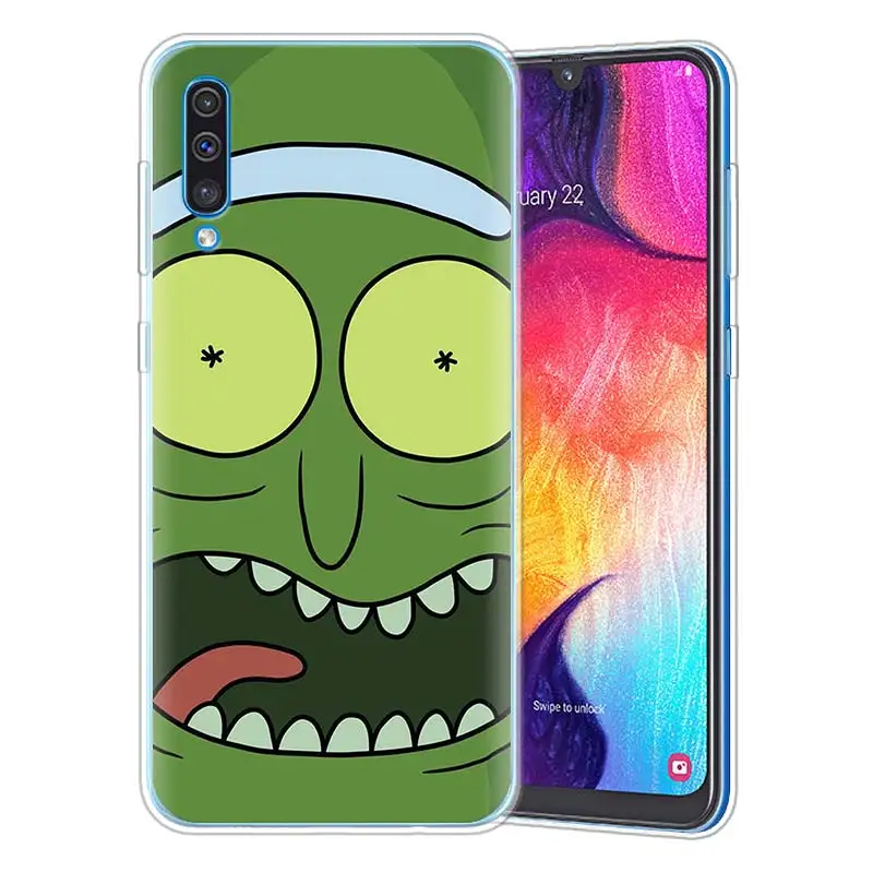 Рик и Морти рассольник силиконовые чехлы для samsung Galaxy A71 A51 A90 5G A10 A30 A40 A50 A70 A6 A7 A8+ A9 M30 M50 мягкий чехол из ТПУ