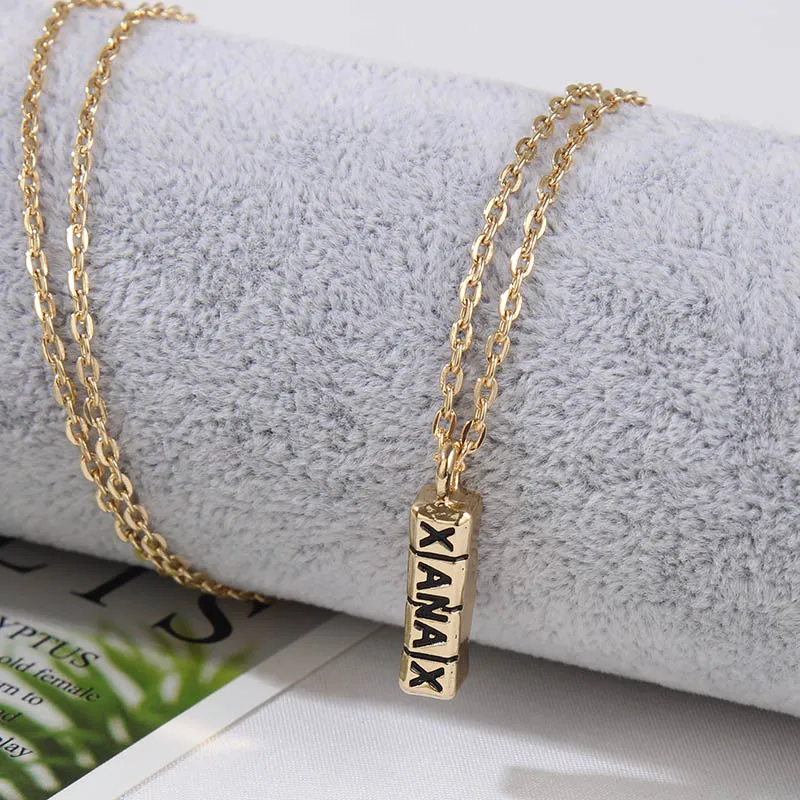 Statement Xanax Pill Necklaces &amp Pendants Gold Silver Color Name Plate Pendant Necklace High Quality Party Hip Hop Jewelry Gift |