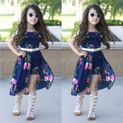 Комбинезон с цветочным принтом для маленьких девочек детский комбинезон боди