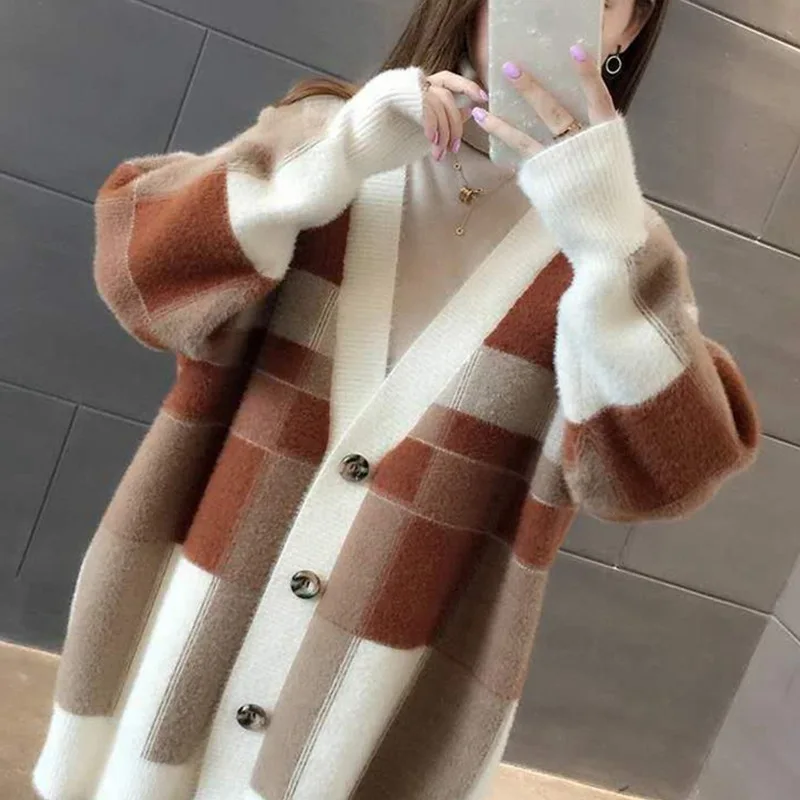 Max LuLu/Корейская мода женская винтажная одежда женские зимние Хлопковые вязаные