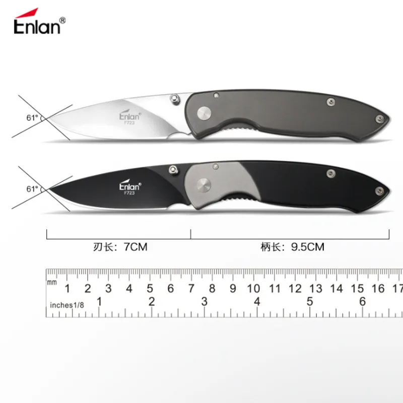 58 60HRC Enlan F723 8Cr13MoV складной нож с ручкой инструмент для выживания кемпинга