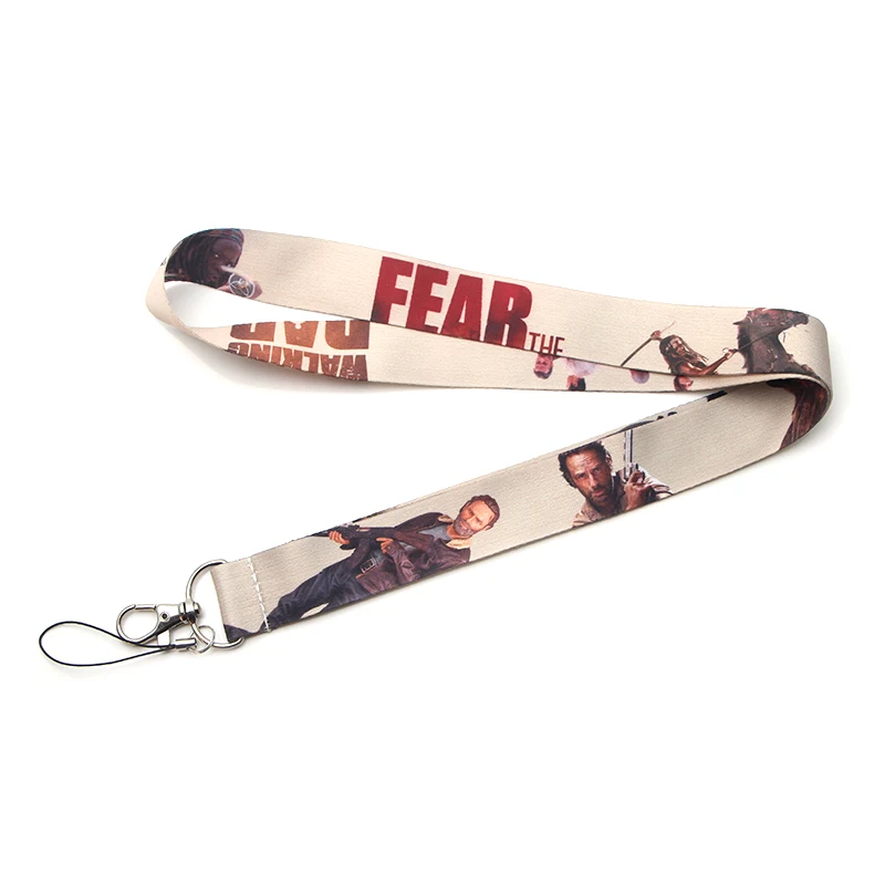 P3632 Dongmanli The Walking Dead tv брелок Lanyards держатель удостоверения личности ID карта Пропуск Тренажерный зал мобильный телефон USB бейдж держатель ключевой ремень