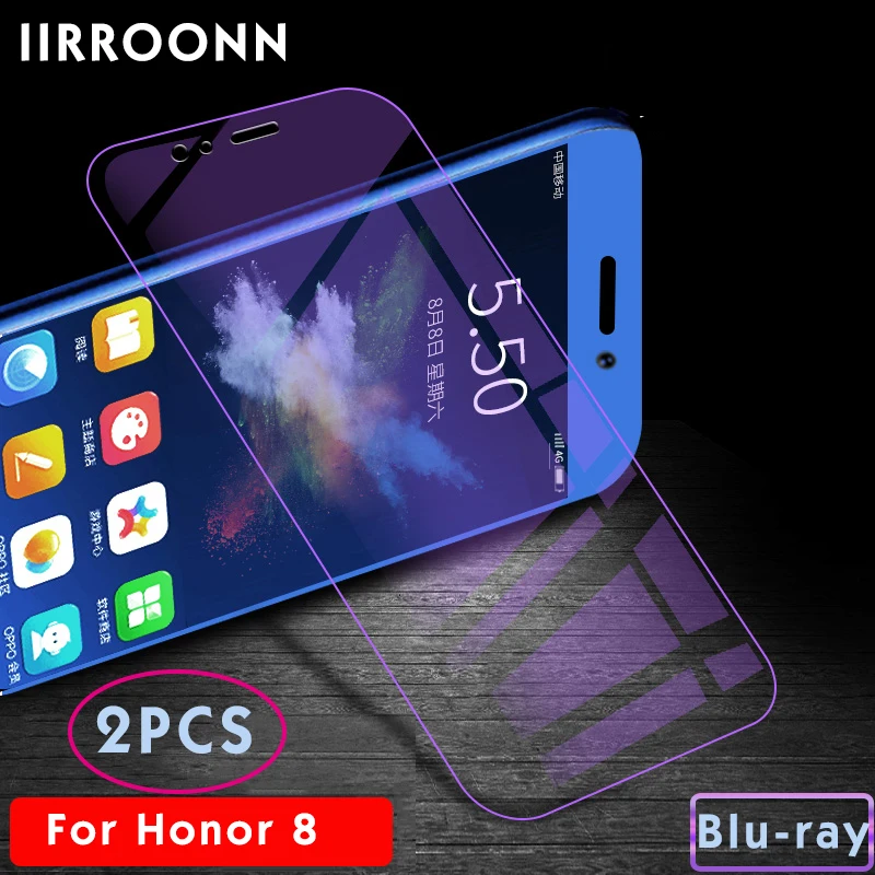 8Blu-ray 2 шт./лот, матовое закаленное стекло для huawei Honor 8 lite, Защита экрана для Honor 8 lite, стекло 6D, матовая защитная пленка - Цвет: 8Blu-ray