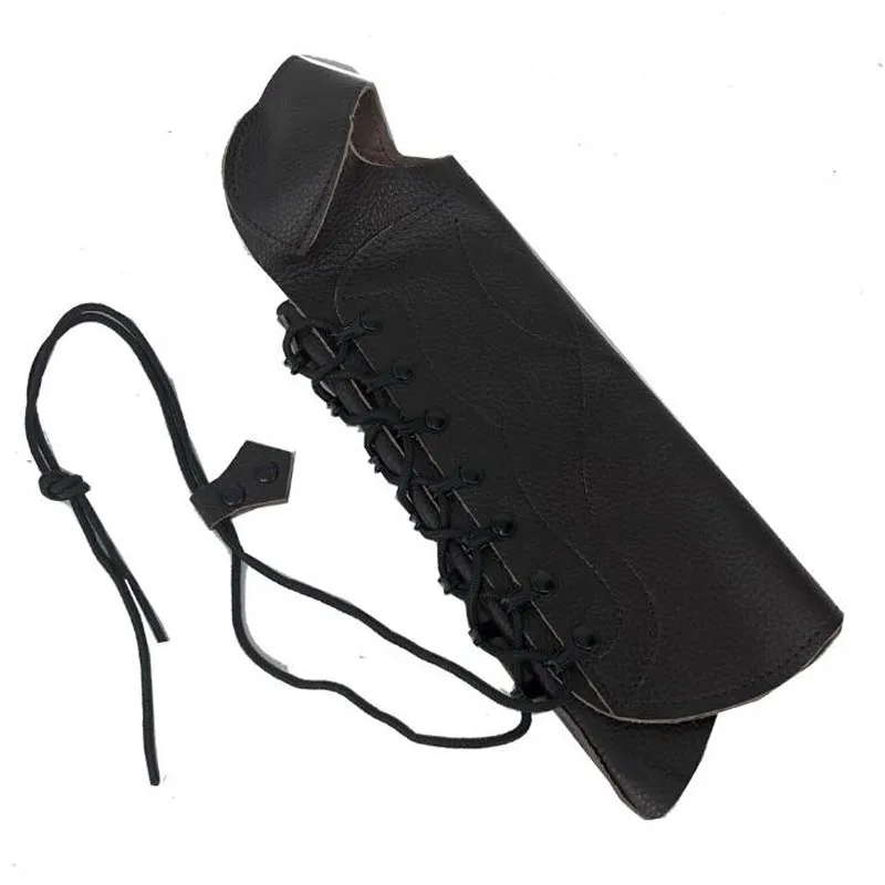 Стрельба из лука коровья кожа регулируемый Защитный Рычаг охотничий лук и Стрела