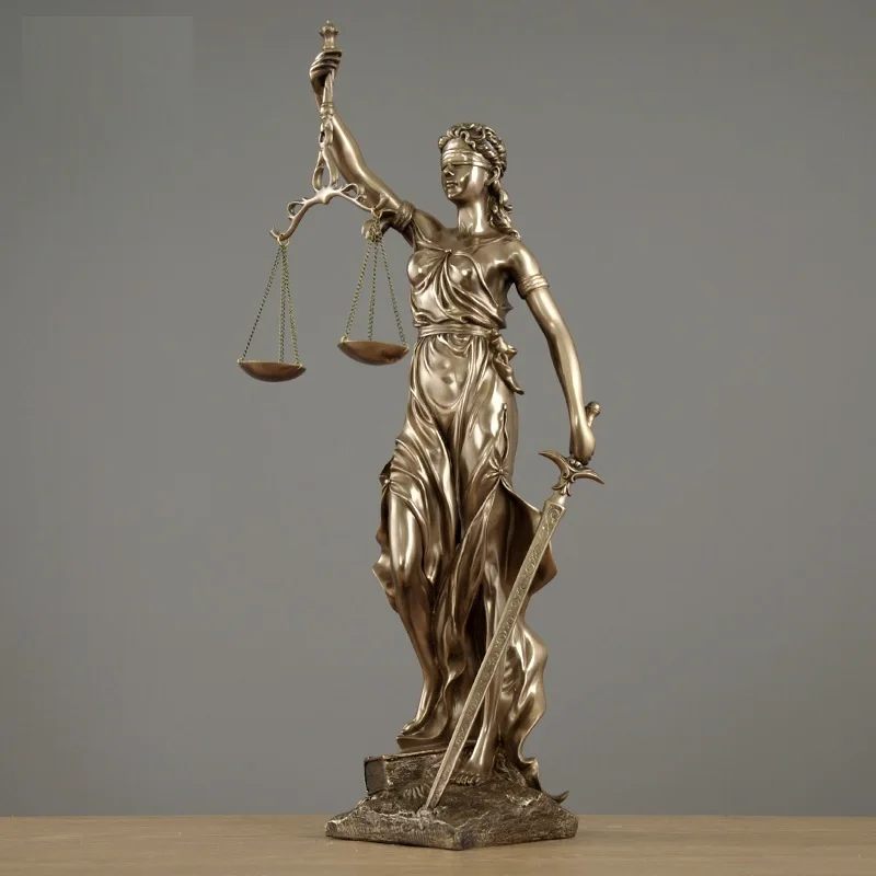 Justice Fair Themis статуи Justitia Goddess скульптура из смолы искусство и ремесло украшение дома аксессуары художественный материал R922