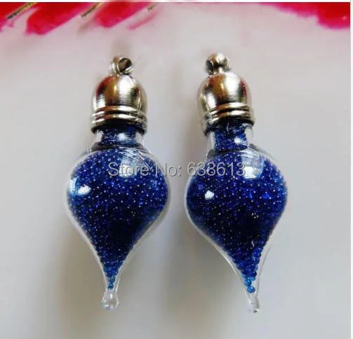 100 шт. подвеска в виде капли воды|glass vial pendant|vial pendantcharm mini |
