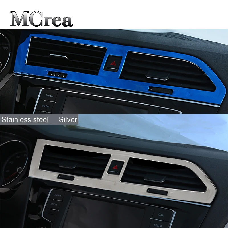 MCrea для Volkswagen Tiguan MK2 VW 2017 2016 2018 центральный пульт приборная панель выход воздуха