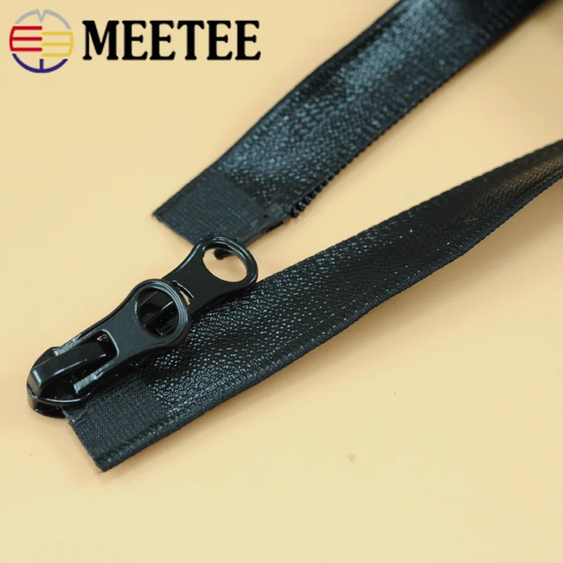 Meetee 2 шт. 60 см 5 # нейлоновая катушка открытый конец водонепроницаемый молния