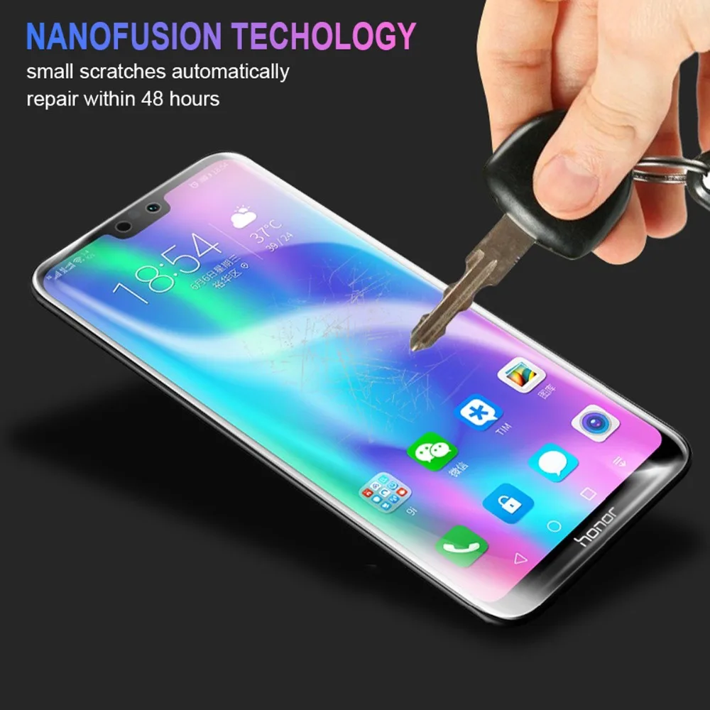 9D Soft Hydrogel Film For Huawei P10 Plus Mate 20X Pro Screen Protector Honor 10 9 Lite 8C 8X V10 Full Cover | Мобильные телефоны и