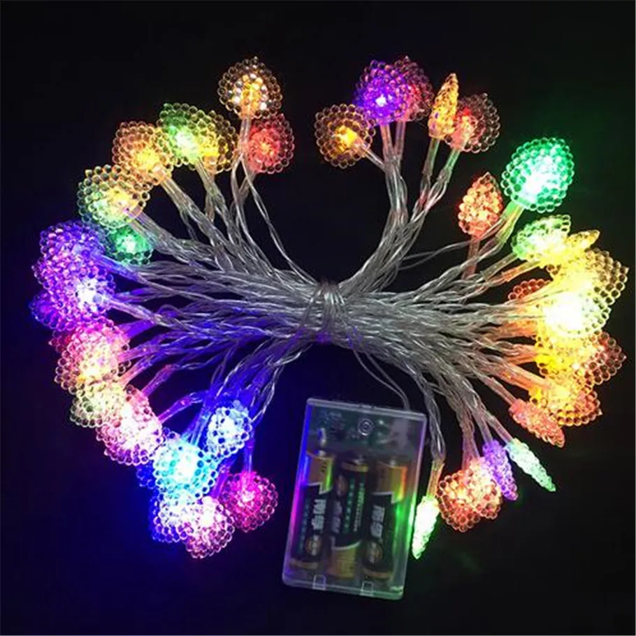 Лидер продаж 8 м 50 светодиодов свадебные украшения рождественские огни AA на