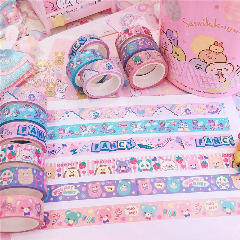 2 шт./лот творческий Япония модель цветы сердце наклейки &quotмедведь&quot Дневник