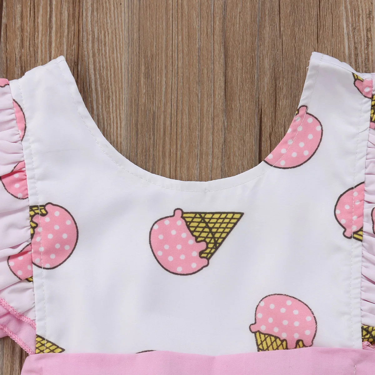 Ice Cream Kids Baby Girls Clothing Party Sleeveless Dress Casual Cute Mini Clothes Dresses Girl 1-6T | Детская одежда и обувь
