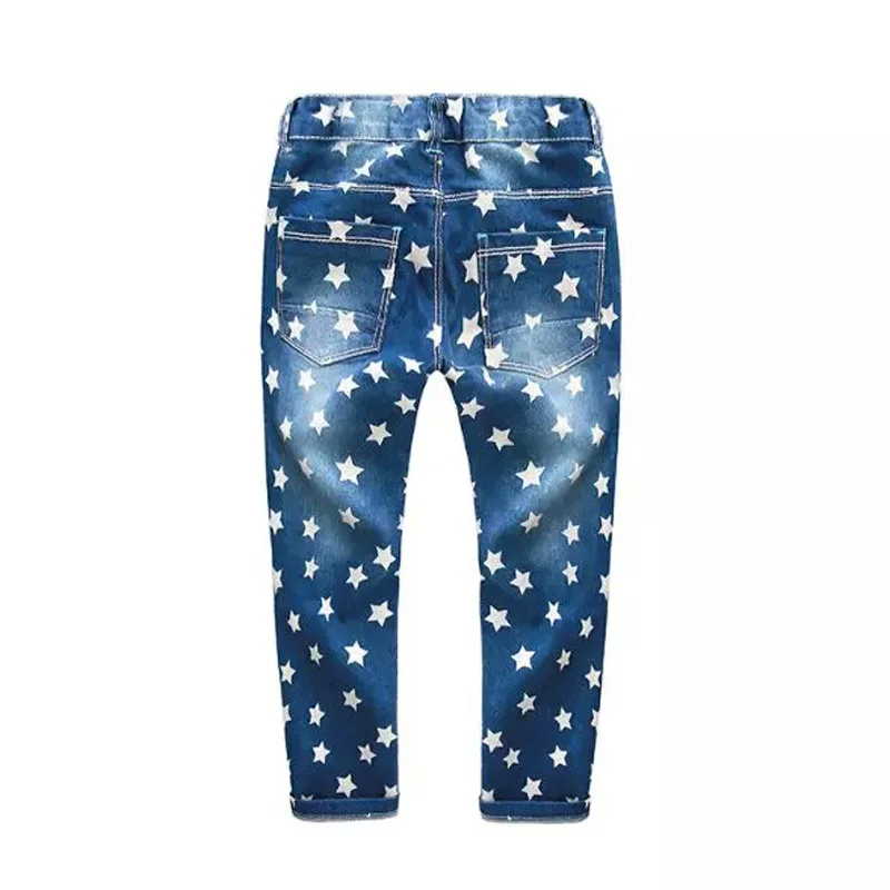 2017 весенние модные джинсы для маленьких мальчиков и девочек детские джинсовые