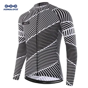 Осенняя велосипедная майка с длинными рукавами от KEMALOCE, летняя мужская велосипедная майка, недорогая быстросохнущая велосипедная майка, Спортивная длинная велосипедная майка
