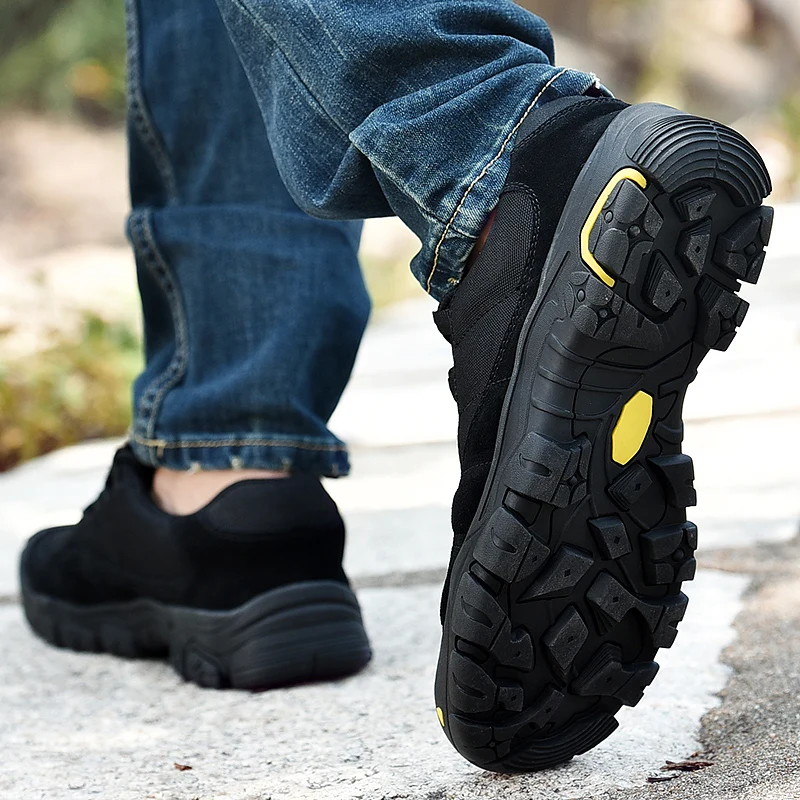 APTESOL Outdoor Climbing Mountain Sport Hiking Shoes for Man Non-slip Athletic Tactical Boots Clorts Men's Trekking | Спорт и