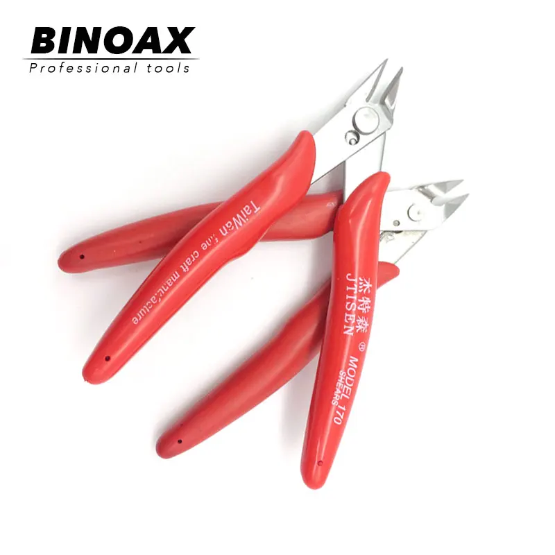 Binoax 5 дюймов красный Электрический кабель плоскогубцы боковые Snips кусачки щипцы ручные инструменты