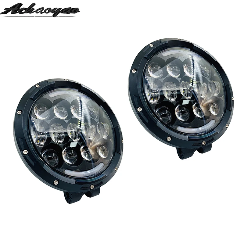 12vLED аксессуары для бара barra road luces para auto araba aksesuar offroad royal enfield Рабочая световая