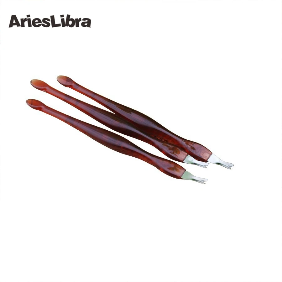 AriesLibra винно красный акриловый стержень омертвевшая кожа вилка Уход за ногтями