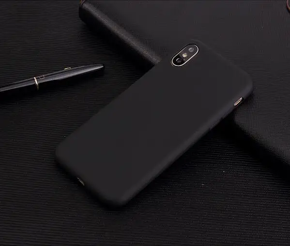 360 Original Candy Color TPU Silicone Case For iphone X 8 7 6 6S 5 5S SE Plus Coque XR XS Frosted Matte Simple Cover |