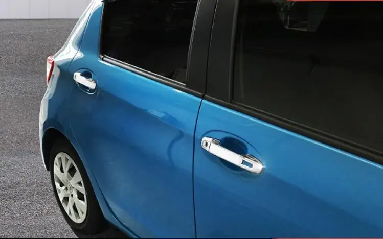 Хромированная крышка ручки двери ABS автомобильные аксессуары наклейки для Toyota