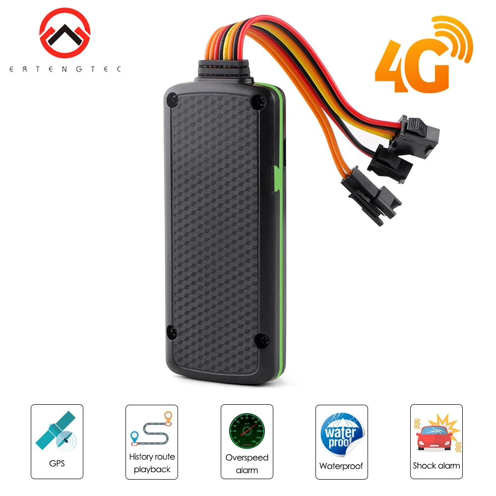 Автомобильный gps трекер 4G LTE CAT M1 срезанная масляная SOS сигнализация для
