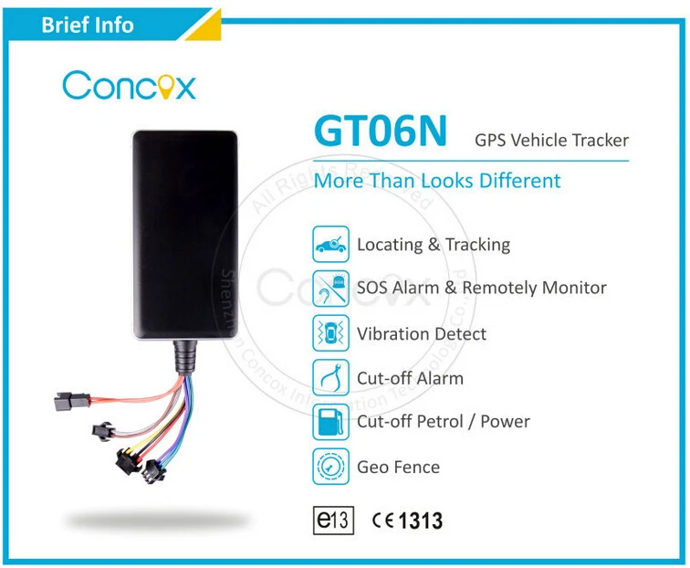 KOOLAND Специальная конструкция Quad-band Concox GT06N Превышения скорости оповещения