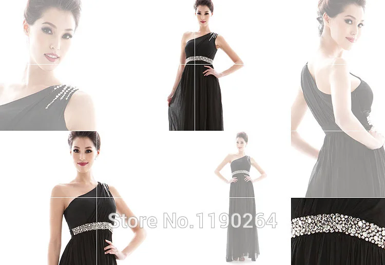 Fashion one shoulder handmade diamond beaded slim high waist evening dress full long formal dinner service | Свадьбы и торжества