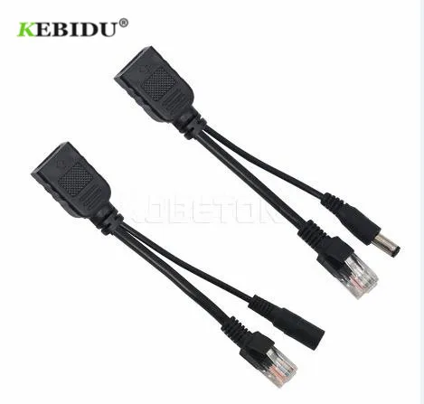 1 пара сетевой адаптер kebidu Power Over Ethernet POE коммутационный кабель разделитель RJ45 Poe