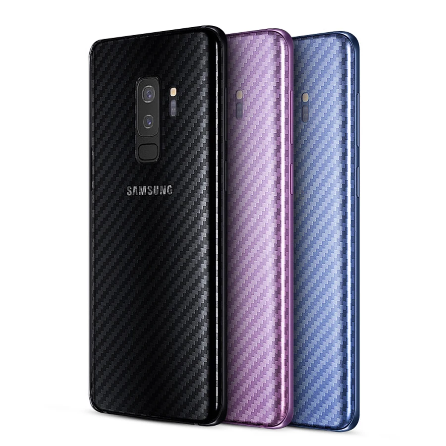 5 шт. 3D углеродного волокна задняя защитная пленка для Samsung Galaxy A7 A9 2018 A8 A6 J4 J6 плюс
