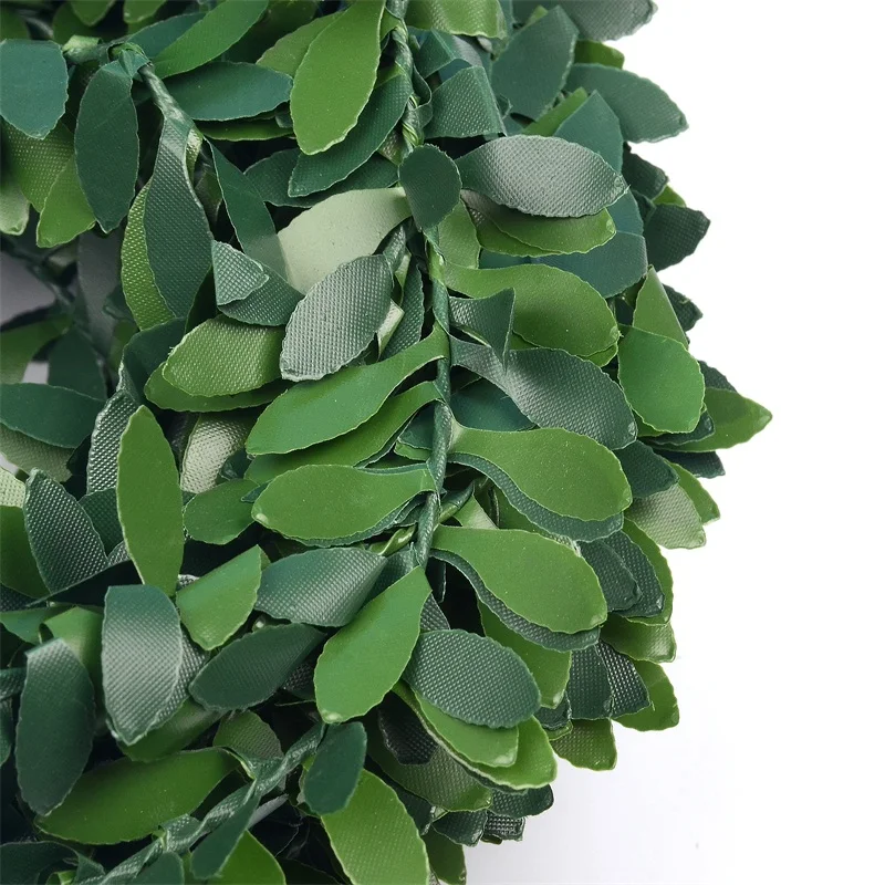 Пластиковая гирлянда 7 м зеленые розы листья железная проволока искусственные