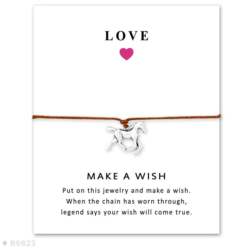 Браслет дружбы для женщин подарок ковбойским ковбойцам подвесками ботинками и