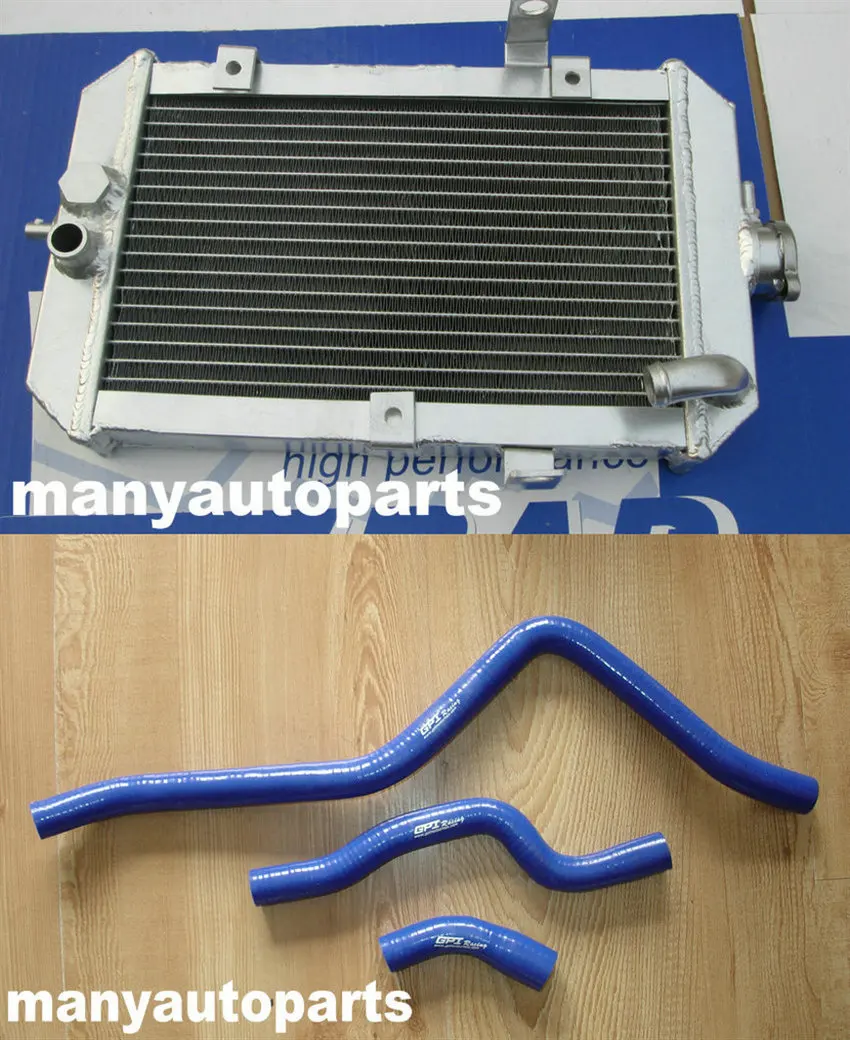 Алюминиевый радиатор + Красный силиконовый шланг для Yamaha 660R Raptor 660 YFM660R 2002 2005 2003 2004