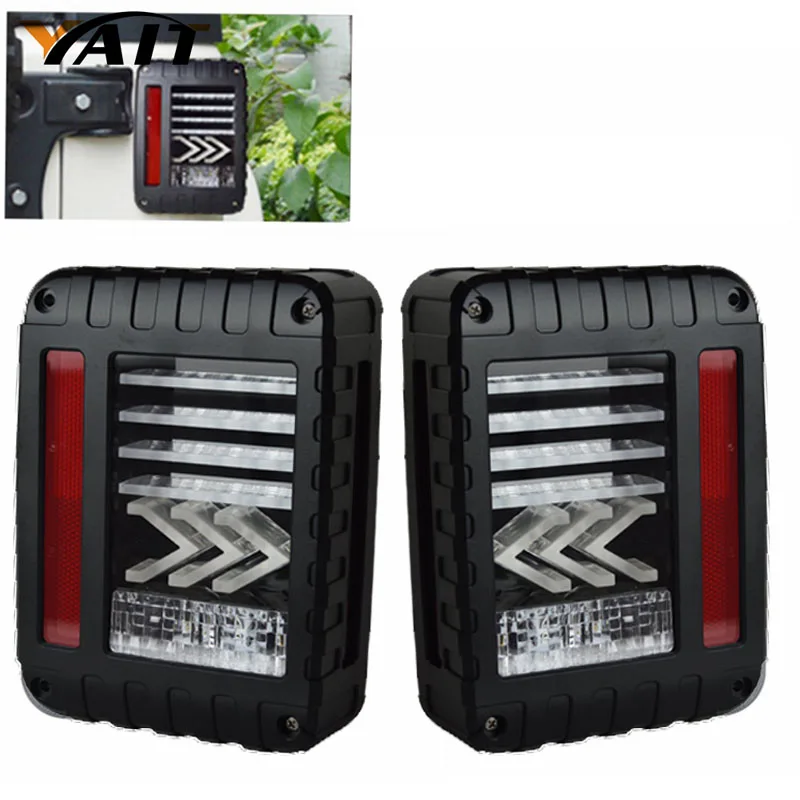 Yait 1 комплект хвост светильник s для Jeep Wrangler 2007- JK JKU с перерывом Резервное копирование светильник обратный поворотные парковочные сигнальные лампы в сборе