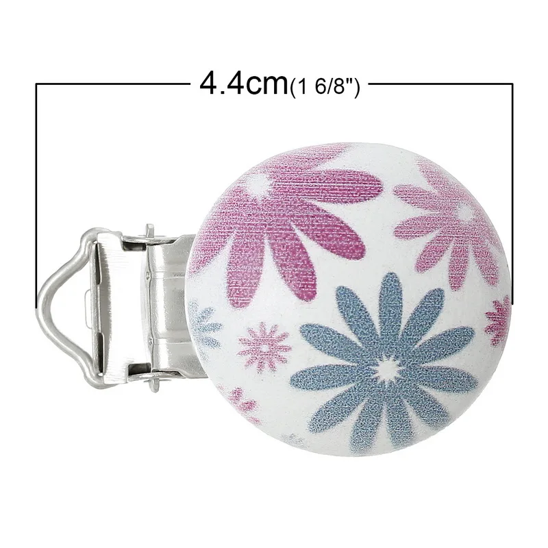 Деревянные Подтяжки 5 шт./партия соски зажимы с цветочным орнаментом ментальный