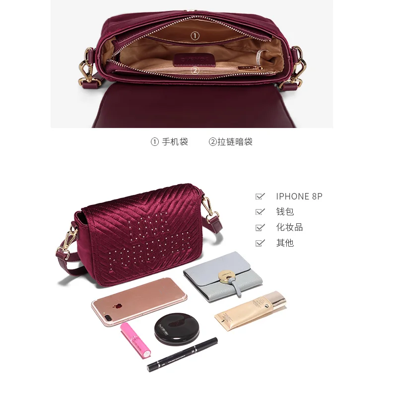 JONBAG уродливая восхитительная красная бархатная маленькая сумка новая модная