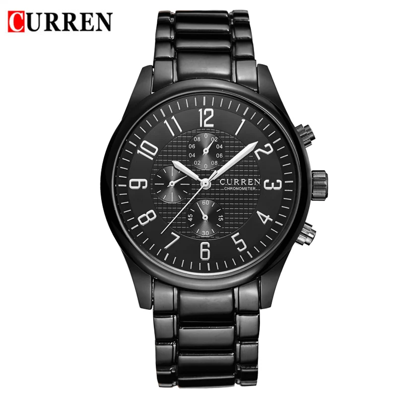 

2016 CURREN Watches Men Luxury Brand Full Steel Watch Business Quartz Wristwatch Male Waterproof Military Watches Gift Relojes