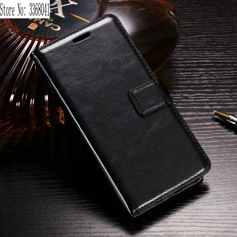 Чехол для Sony Xperia XA F3111, F3113, F3115 F3112 Dual 5," Ретро откидная подставка для телефона кожаный чехол XperiaXA F 3111 3112 3113 3115 - Цвет: Черный