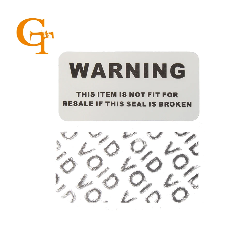 Матовая Серебряная наклейка без гарантии герметичная этикетка VOID при удалении