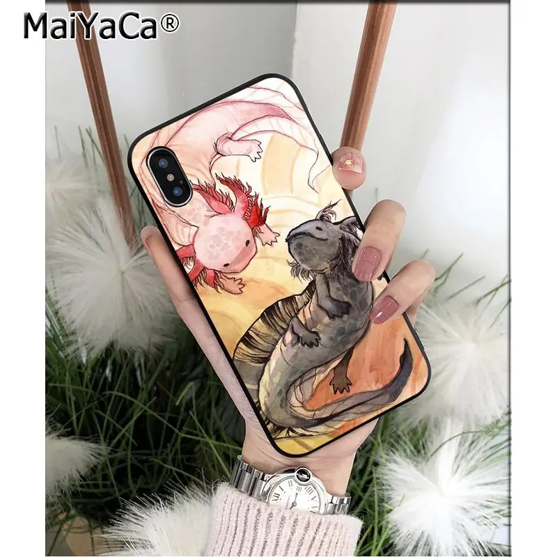 MaiYaCa милый животный Axolotl клиент высокого качества чехол для телефона Apple iPhone 8 7 6 6S Plus X XS MAX 5 5S SE XR чехол