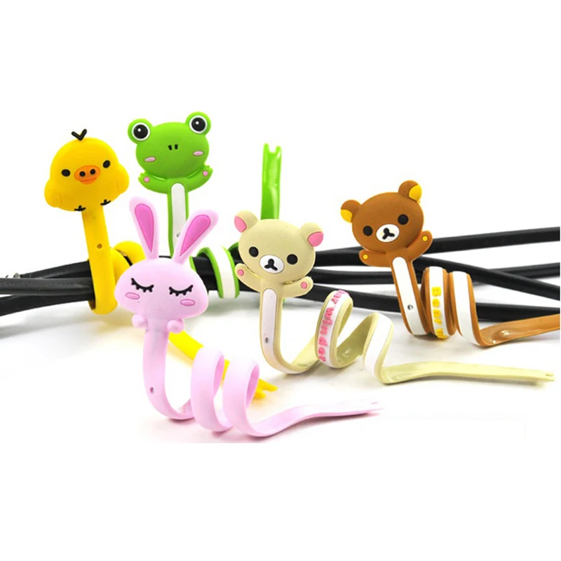 Устройство для намотки кабеля передачи данных Qversion of cute animal relaxed bear series strip organizer
